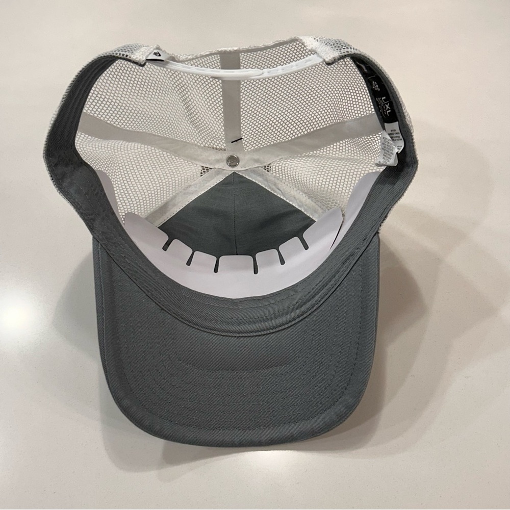Nike Rise Cap Structured Trucker Hat Gray White Mesh SnapBack Sz L/XL FB5378-084 - Picture 5 of 12